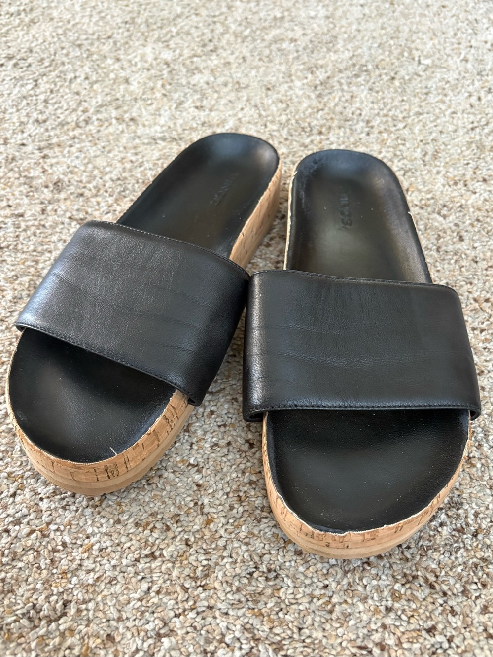 Vince Gavin Slide Sandal in Black